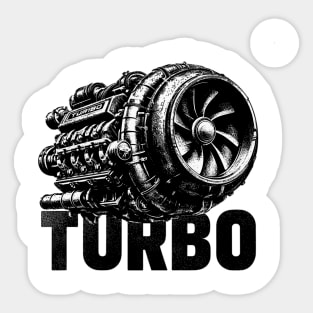 Turbo engine Sticker